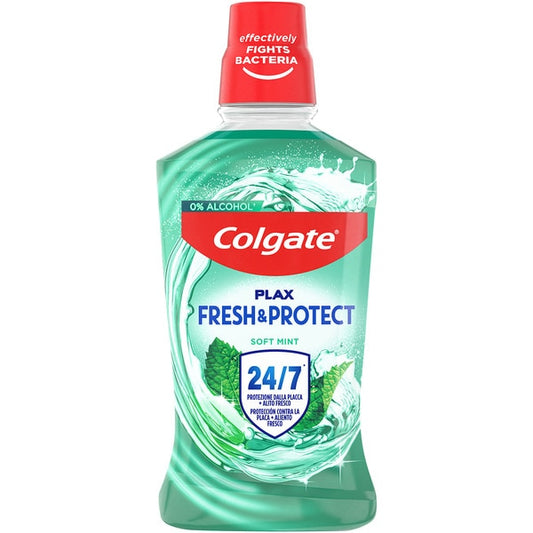 Plax Fresh Protect enjuague bucal menta suave 0% alcohol