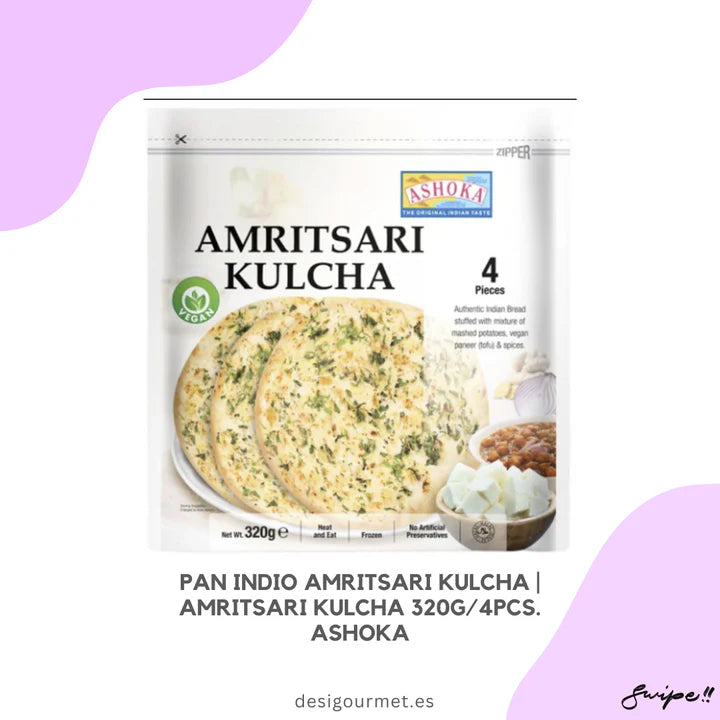 Amritsari Kulcha Indian Bread | Amritsari Kulcha 320g/4pcs. Ashoka