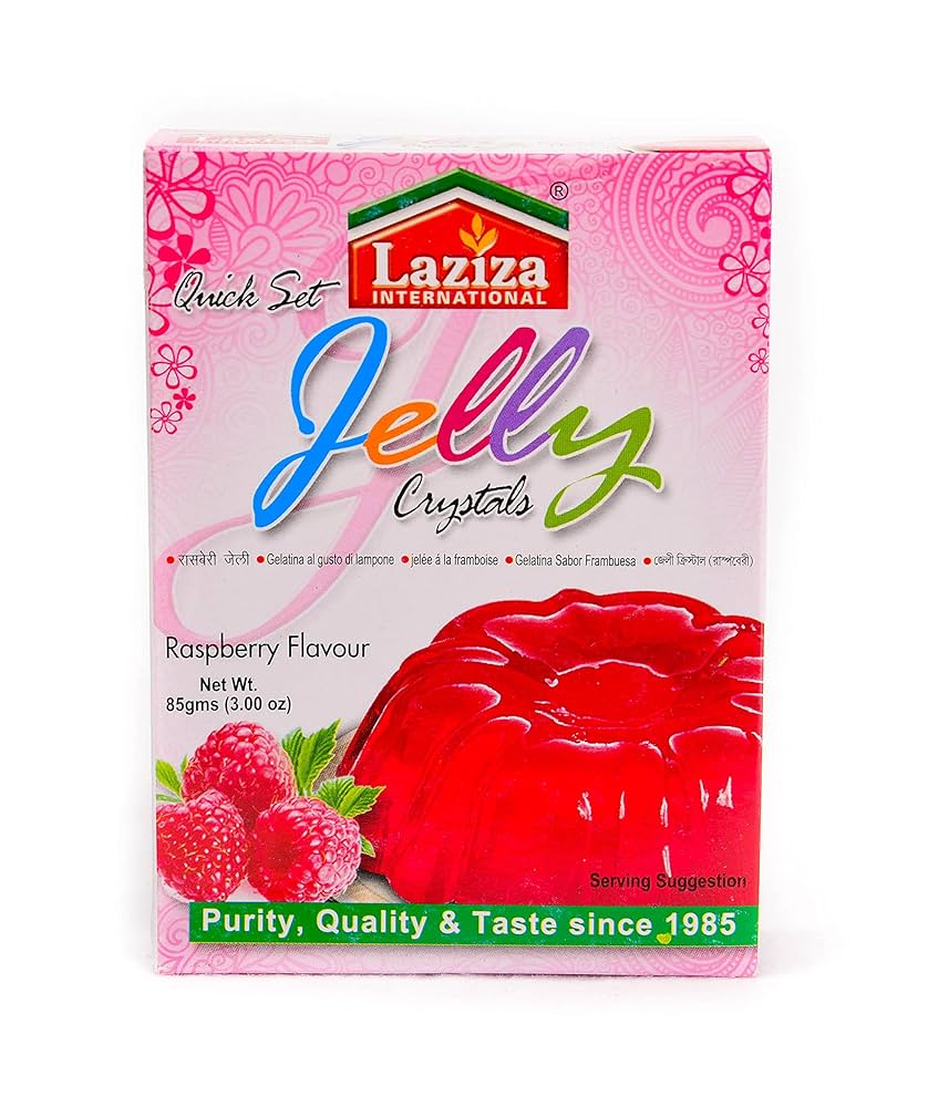 Laziza  Dessert Vegetarian Jellies | 85g (Raspberry)
