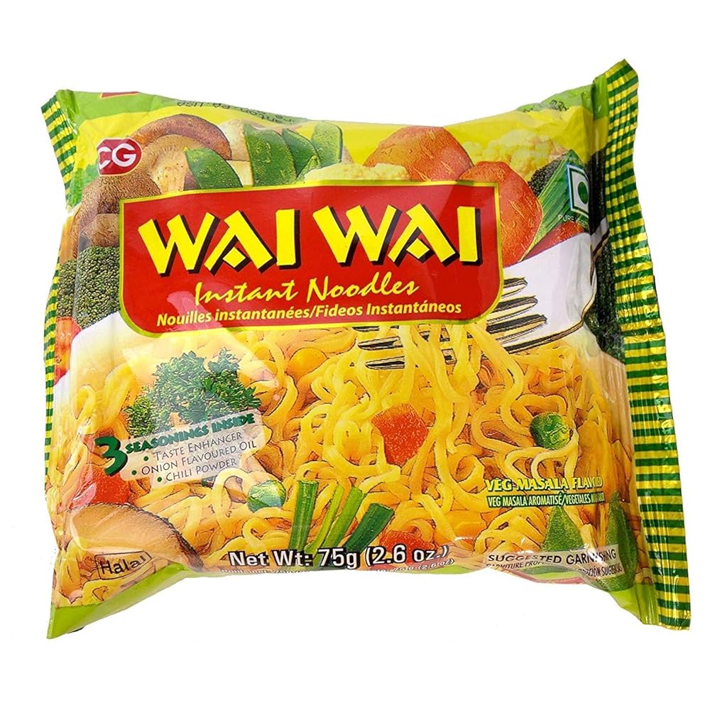 WAI WAI Noodles - Vegetal 375G