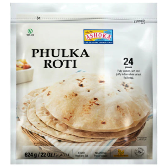 Traditional Indian Bread Phulka-Roti | Phulka-Roti 624g/24pcs. Ashoka