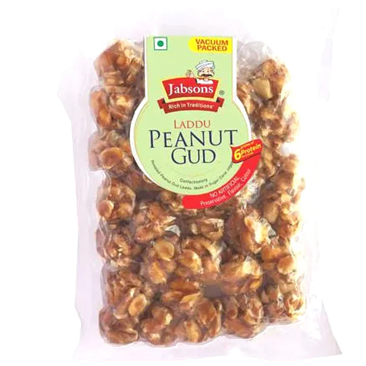 Sweet Peanut Jaggery Balls | Chikki Gud Peanut Laddu 210g