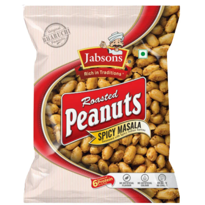 Peanuts Snacks | Spicy Masala Roasted Peanuts 140g Jabsons
