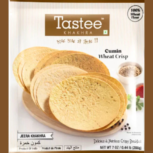Cumino Khakhra Snacks | Khakhra Jeera (Cumin) 200g Tastee
