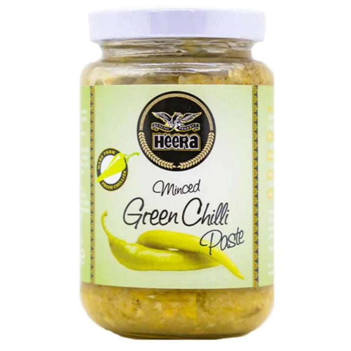 Green Chili Paste | Minced Green Chili Paste 210g Heera