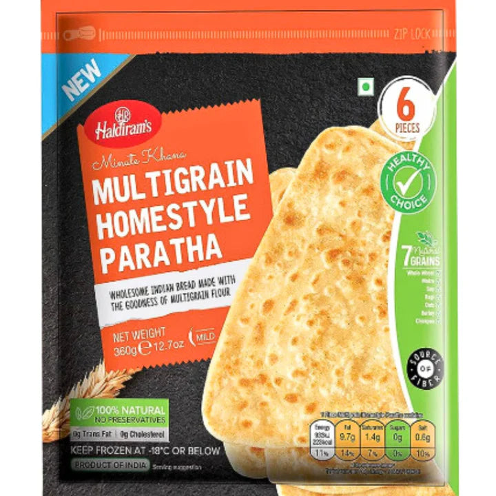 Homestyle Multigrain Paratha 360g/6 pcs. Haldiram