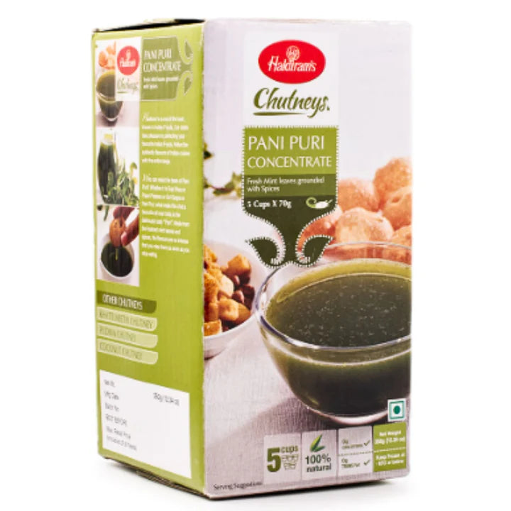 Pani Puri Chutney Concentrate Paste | Pani Puri Concentrate Paste 5 cups x 70g Haldiram
