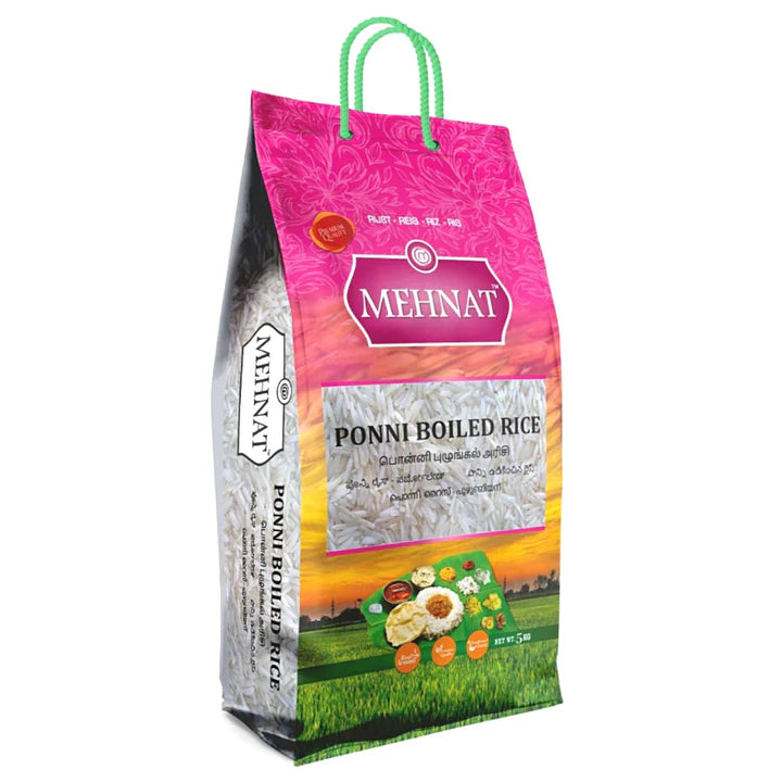 Ponni pre-cooked rice | Ponni Boiled Rice 5kg Mehnat