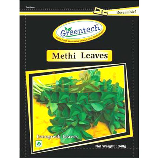 Fenugreek Leaves | Fenugreek leaves | Methi Chopped 340g (Frozen) Greentech