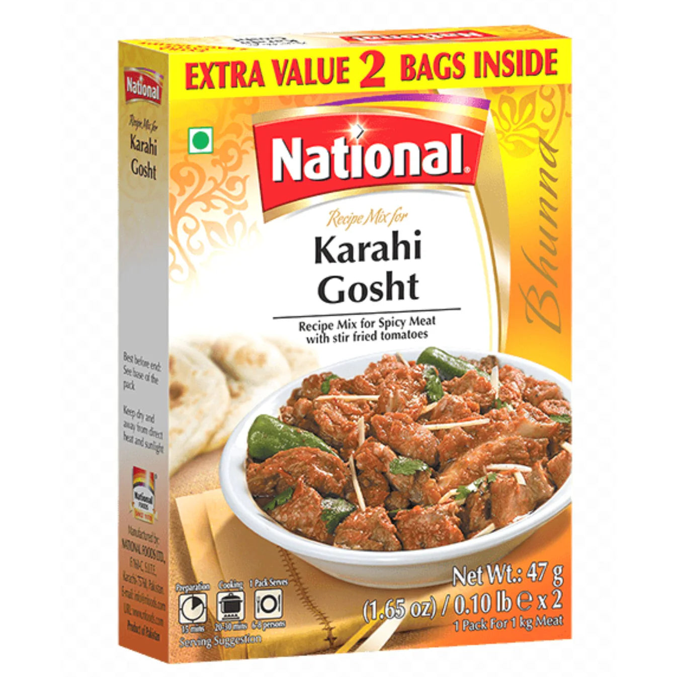 Spices for Traditional Meat Stew | Karahi Gosht Masala 94g National