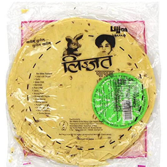 Papadum of Cumin | Cumin Papad 200g Lijjat