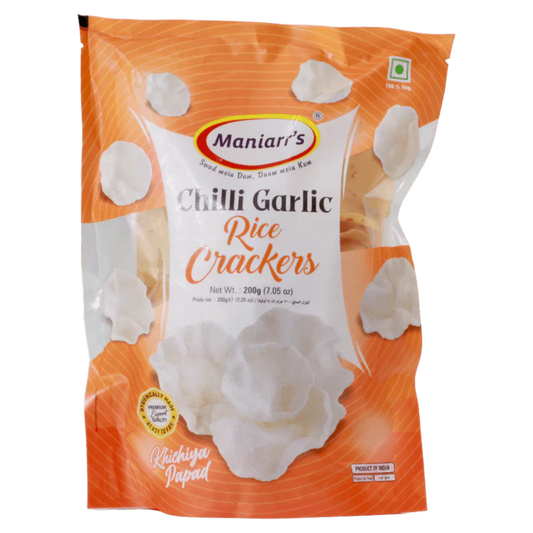 Maniarrs - Rice Crackers - Khichiya - Chilli Garlic 300gm