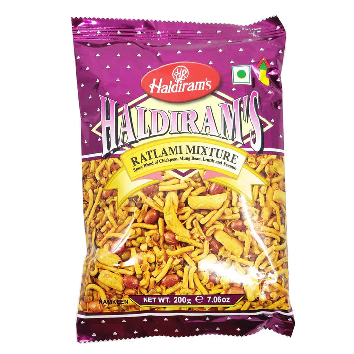 Haldiram's Lentil and Nut Mix Snacks | Ratlami Mixture 200g