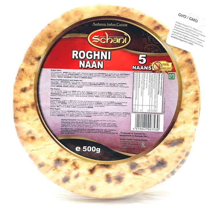 Baked Naan Bread | Roghni Naan 5pcs 500g Schani
