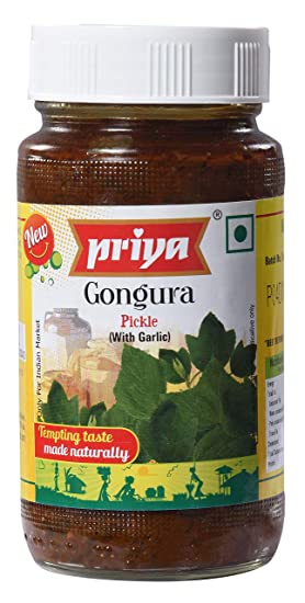 Gongura Pickle (Pickled) | Gongura pickle 300g Priya