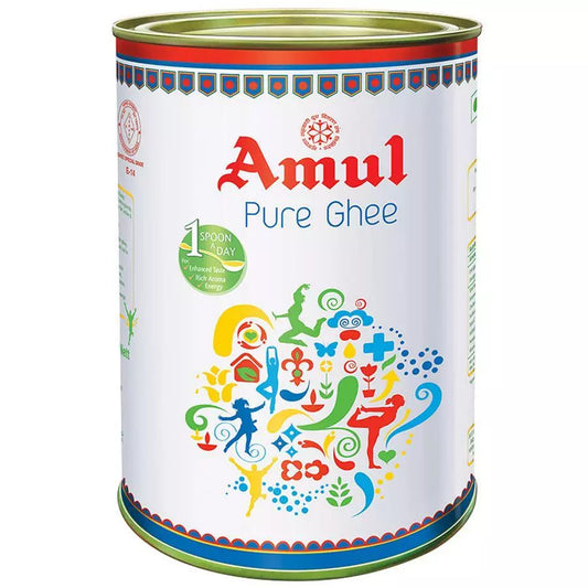Amul PURE Ghee 1 litre Tin (905 g) Cooking Oil Ghee Healthy clarified butter