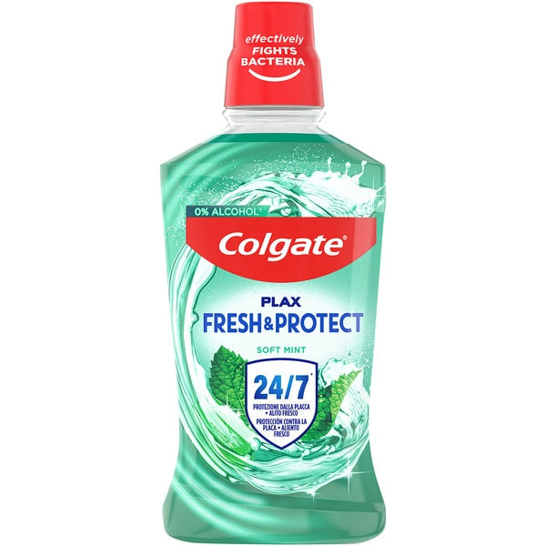 Plax Fresh Protect enjuague bucal menta suave 0% alcohol