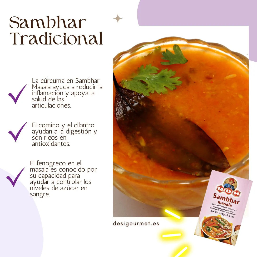 Spices for Legume and Vegetable Curry | Sambhar Masala 100g MDH