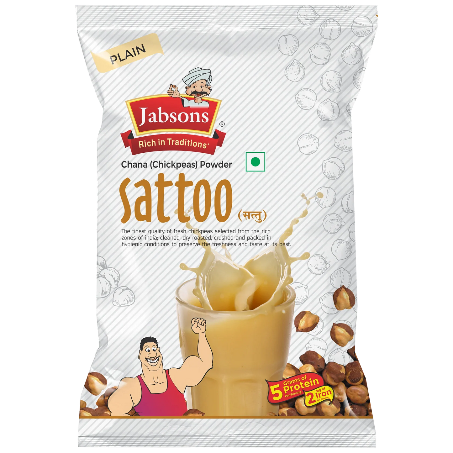 Jabsons Chana Sattoo Plain 250gm