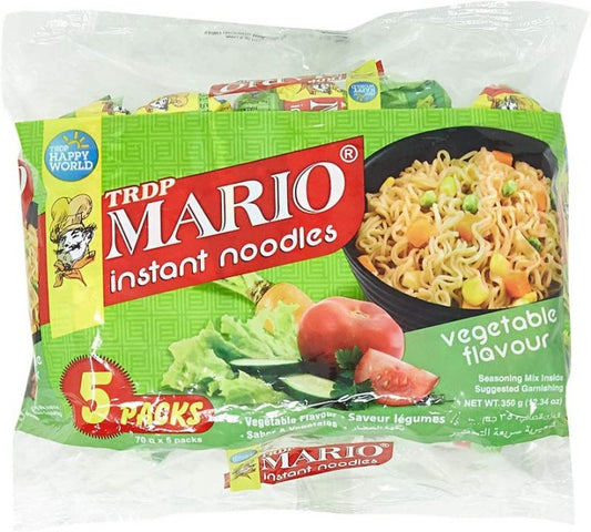 Mario Vegetable Flavour Instant Noodles 5Packs
