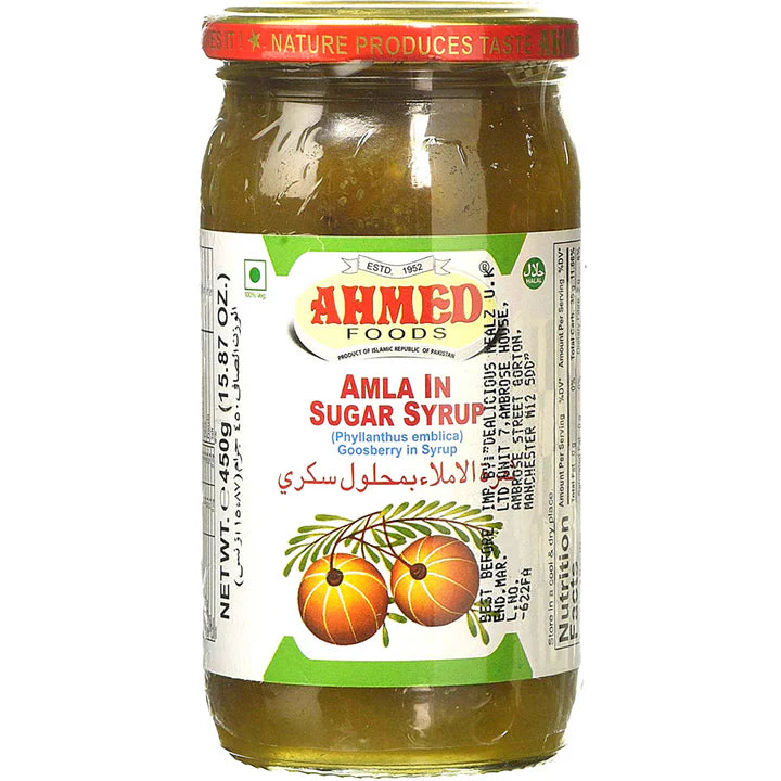 Amla in Sugar Syrup | Amla Murabba 450g Ahmed