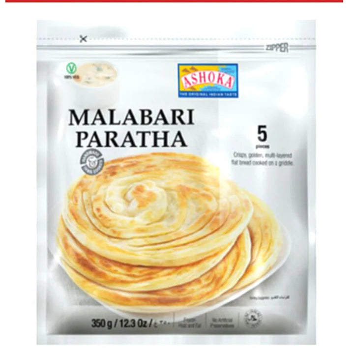 Indian Paratha Bread | Malabari Paratha 350g/5pcs. Ashoka
