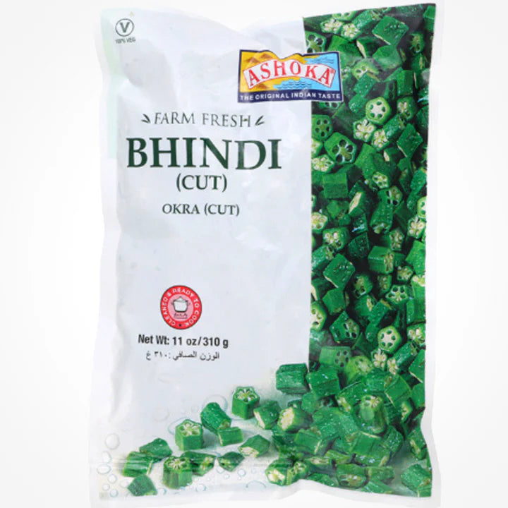 Okra cortada | Okra Cut (Lady finger) | Bhindi Cut (Frozen) 310g Ashoka
