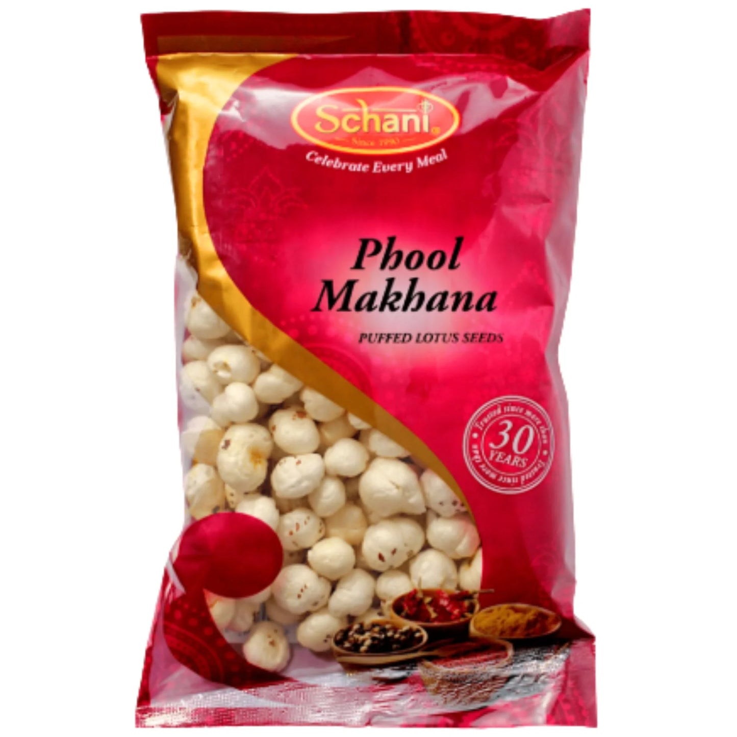 Puffed Lotus Seeds | Popped Lotus Seeds | Phool Makhana 50g Schani