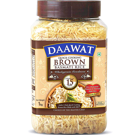 Basmati brown rice | Brown Basmati Rice 1kg Daawat