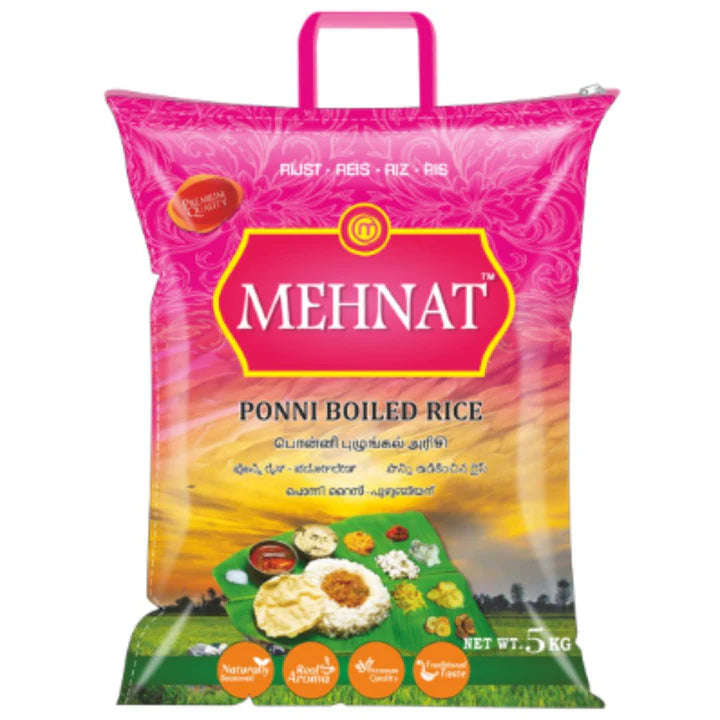 Ponni pre-cooked rice | Ponni Boiled Rice 5kg Mehnat