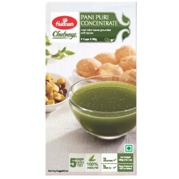 Pani Puri Chutney Concentrate Paste | Pani Puri Concentrate Paste 5 cups x 70g Haldiram