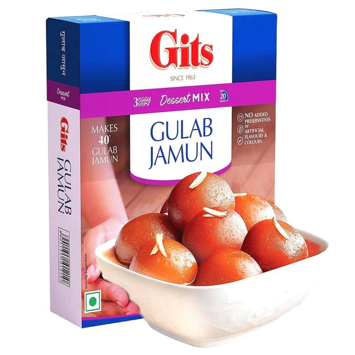 Prepared for Gulab Jamun | Gulab Jamun Mix 200g Gits (BB-22nd Sep'25)