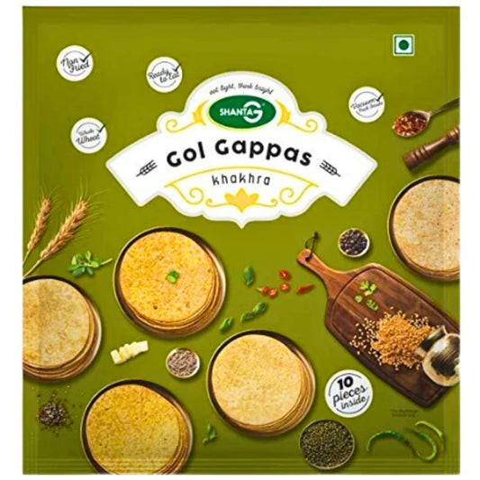 Khakhra Snacks by Gol Gappa | Khakhra Gol Gappa 200g Shanta G