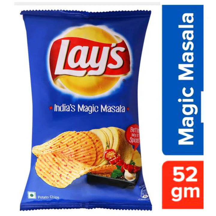Appetizers Potato Chips Magic Masala Flavor | Potato Chips Magic Masala Flavor, 52g Lays