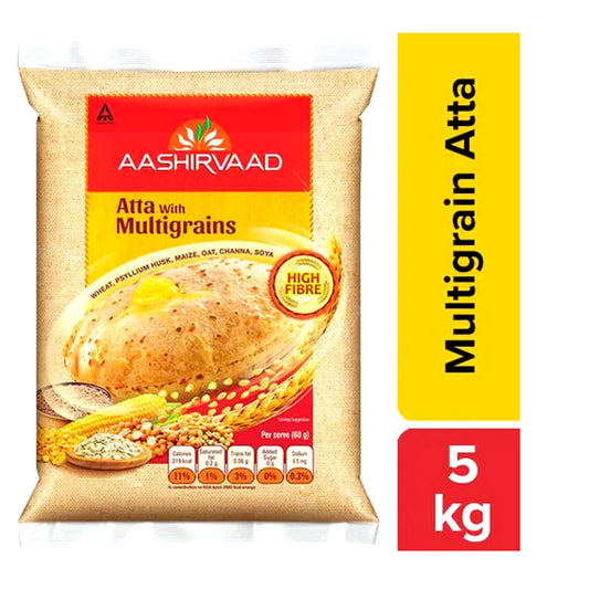 Wheat Flour for Multigrain Chapati | Multigrain Whole Wheat Flour for Chapati | Multigrain Atta 5kg Aashirvaad